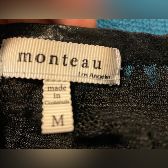 Monteau sleeveless mini dress with lace details - Picture 4 of 4